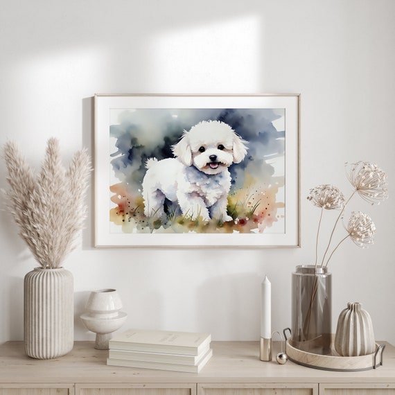 Bichon Puppy Umbrella - Watercolor Bichon Puppy Umbrella - Watercolor