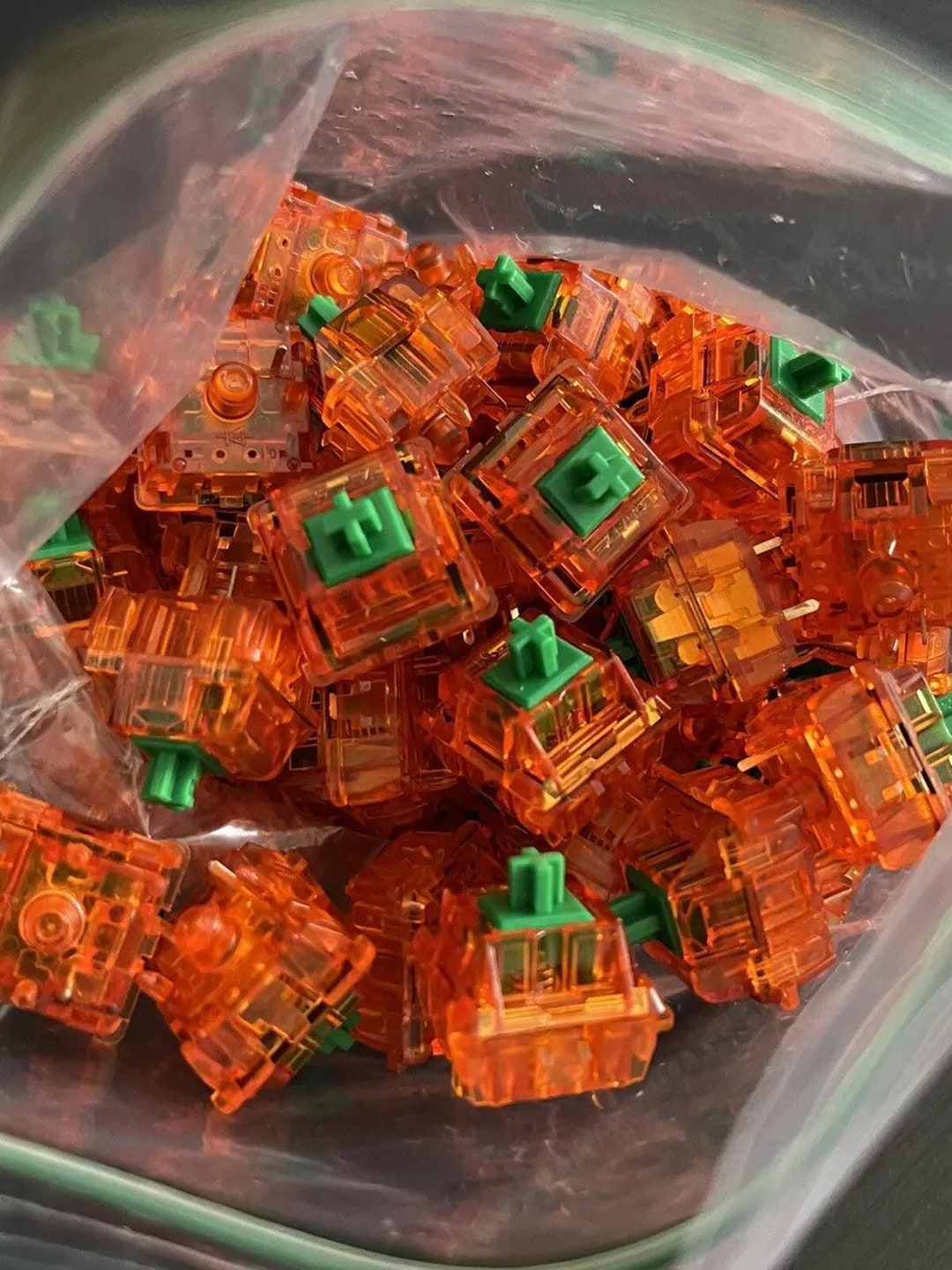 C3equalz Tangerine Switches 67g Lubed and Filmed Etsy UK