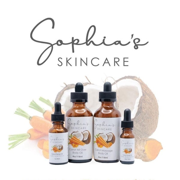 Sophia's Skincare Carrot Facial Oil 15ml/30ml