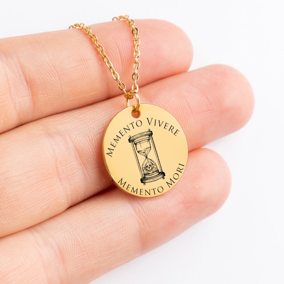 Marcus Aurelius Memento Mori Necklace Silver Marcus Aurelius