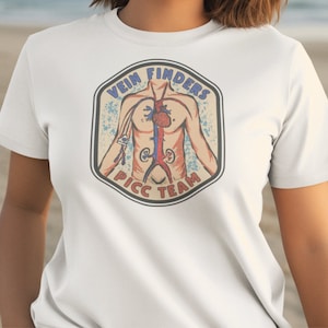 Veins Finders PICC Team t-shirt, vascular access nurse t-shirt, PICC nurse t shirt, IR nurse top, iv nurse tee, vascular access nurse gifts