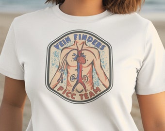 Vein Finders PICC Team T-shirt, Vascular Access Nurse Gift