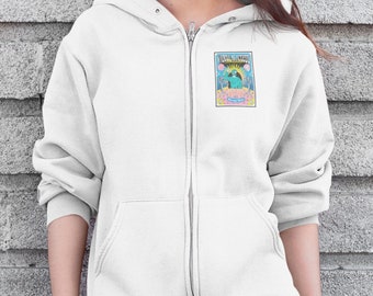 Vascular Access RN Zip-Up Hoodie, Groovy Nurse Design