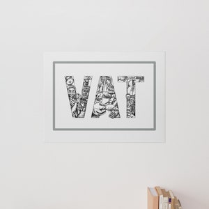 Vascular Access Wall Art, VAT in action wall decor, Vascular Access team decor, PICC nurse wall art, Matt Canvas Wall Art for nurses, IR rn