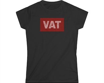 VAT box graphic Tee | PICC nurse t-shirt, Vascular Access RN top, vintage red block