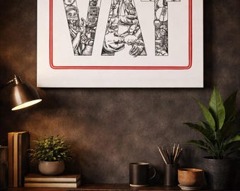 VAT-Themed Matte Canvas, Nurse Art, Vascular Access