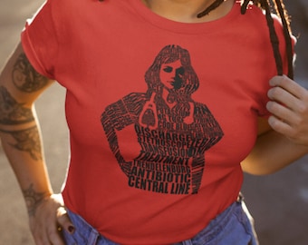 Vascular Access Nurse T-Shirt, RN Calligram Tee