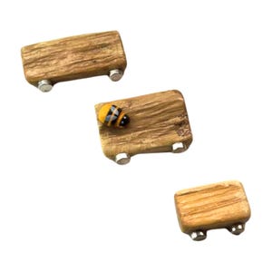Triple Driftwood Ledge Pack with Mini Decor - Jumping Spider - Enclosure Decor - Magnetic