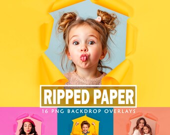 Ripped paper Digital Backdrops Maternity Overlays Wedding Backdrops Newborn Overlay Studio Backgrounds Digital Photoshop Textures Overlays