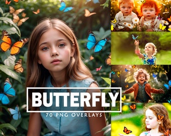 Butterfly overlays Flying butterflies Overlay moth Realistic butterfly Photoshop Overlays Transparent PNG Spring Backdrops Digital Summer