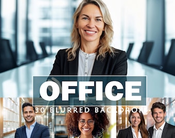 Modern Office Zoom Backgrounds: Professional Headshot Backdrops (Digital Download).
