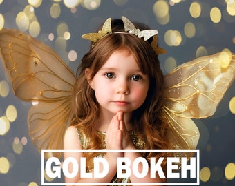 Gold Bokeh Overlays Photoshop Editing Sparkle Overlays Light Bokeh Effects Overlay Christmas lights Summer Overlays Backdrops Bokeh overlays