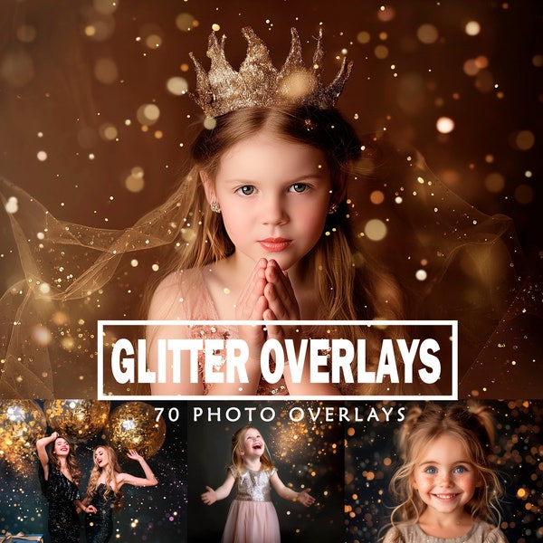 70 Glitter Photoshop Overlays Glitter Digital Backdrop Gold Bokeh Effect Photoshop Christmas Backdrops Digital Glitter Photoshop Overlays