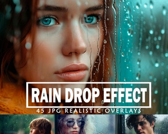 Rain Overlays Rain Photo Overlays Photoshop Overlays Photography Rainy Window Rain Shower Overlays  Overlay Rain Drop Effects Rain Textures