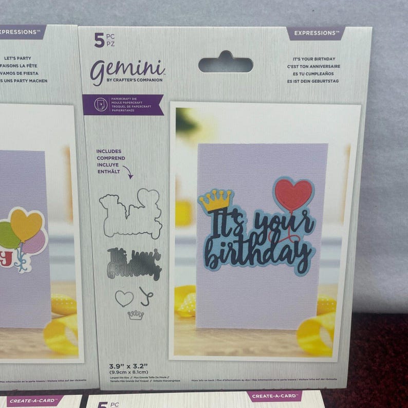 Lot 11 Crafters Companion Gemini Dies Stamp Papercraft Birthday Flower ...
