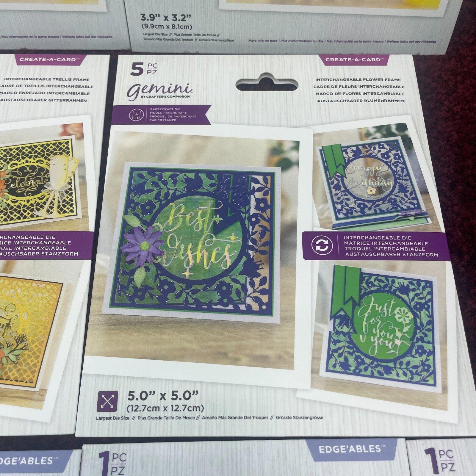 Lot 11 Crafters Companion Gemini Dies Stamp Papercraft Birthday Flower ...