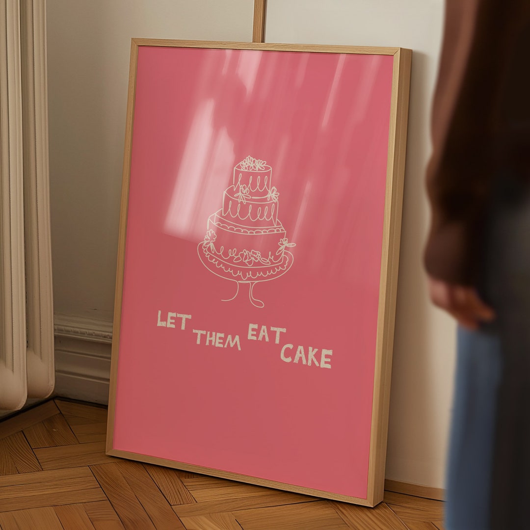 Aesthetic Kitchen Decor Vintage Cake Poster Cake Wall Art Print Trendy ...
