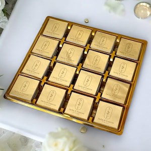 Cadeaux en chocolat miroir or-argent-noir-rose, cadeaux en chocolat personnalisés pour invité, chocolat de mariage, chocolat au lait or ou argent