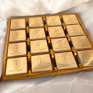 50 cadeaux de mariage en plexiglas, cadeaux de mariage en miroir or-argent-noir-rose pour invité, décoration de table de mariage