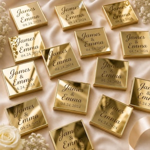 Bomboniere per feste, bomboniere di cioccolato personalizzate per matrimoni, cioccolatini per fidanzamento, bomboniere di cioccolato personalizzate, bomboniere di cioccolato a forma di specchio per matrimoni per gli ospiti