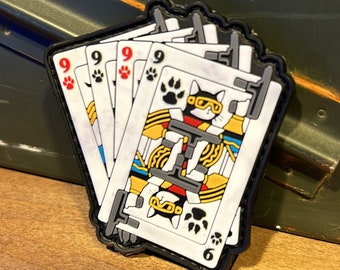 Parche moral de PVC 9 Lives & Tec-9s 3.5x2”