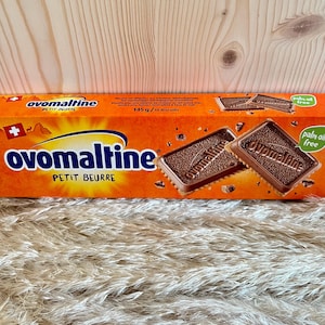 Ovaltine Petit Beurre Biscuits – Authentic Swiss Chocolate Cookies – Crunchy Butter Biscuit with Smooth Ovaltine Milk Chocolate