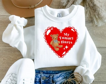 Mein Bauch schmerzt Rundhals-Sweatshirt