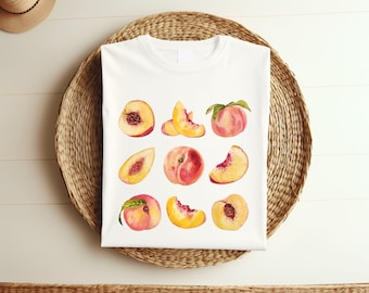 Pfirsiche Baumwoll T-Shirt