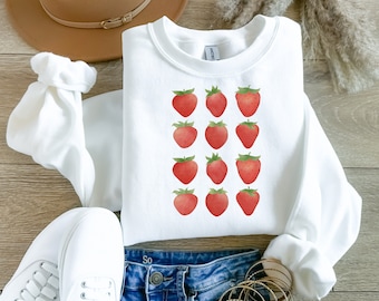 Erdbeer Crewneck Sweatshirt