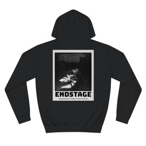 ENDSTAGE Hoodie Empty Shopping Cart Black & White Instant Art Photo Long Sleeve Unisex by Disgusticator Freaky Forest Fashion