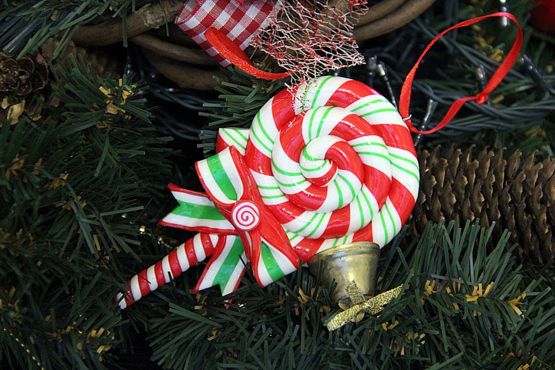 Candy Lollipop Christmas Sweets for the Christmas Tree Home Decoration