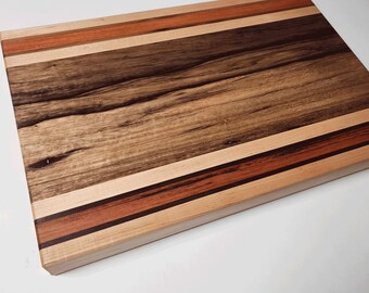 Large Wooden Cutting Board | 18x12.5x1.5 | Chopping Block with Finger Grips