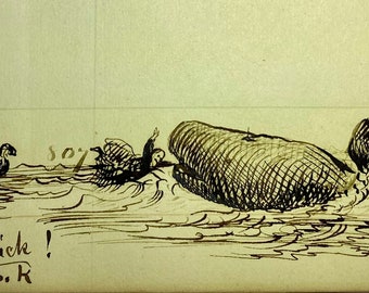 Original Ink Sketch (1800s)