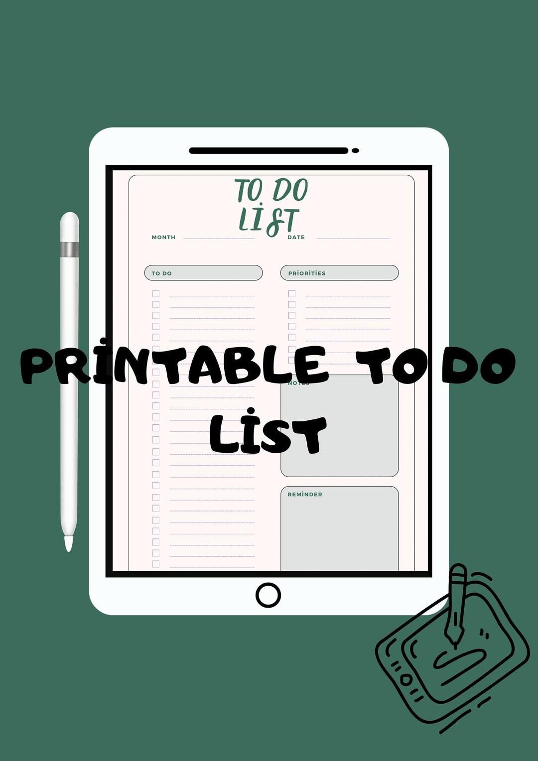 24 Hour Daily Planner EDITABLE Template Hourly Planner to Etsy