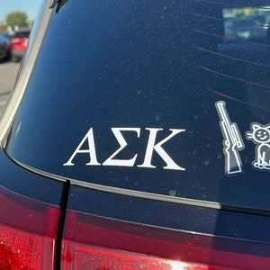 Sorority/Fraternity Car and Laptop Sticker/Decal