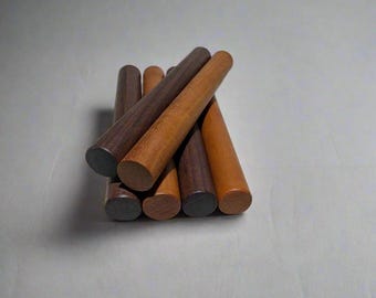 Handcrafted Walnut and Cherry Mini Rolling Pin: Pastry and Dumpling Roller