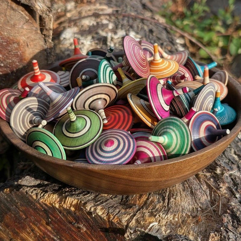 Spinning Tops - Etsy