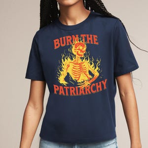 Burn The Patriarchy Shirt – Feminist Graphic Tee, Protest Shirt, Smash The Patriarchy Tee