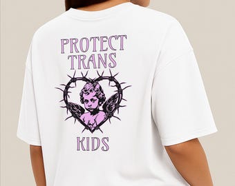 Protect Trans Kids T-Shirt: LGBTQ Pride Activist Tee
