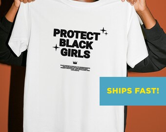 Zwart History Moth-shirt voor meisjes - Protect Black Girls
