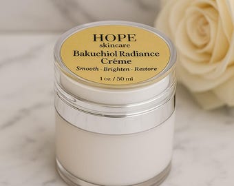 Bakuchiol Radiance Crème – Gentle Retinol Alternative | Hydrating, Botanical Face Cream | Bakuchiol Tri-Complex™ | Fragrance-Free