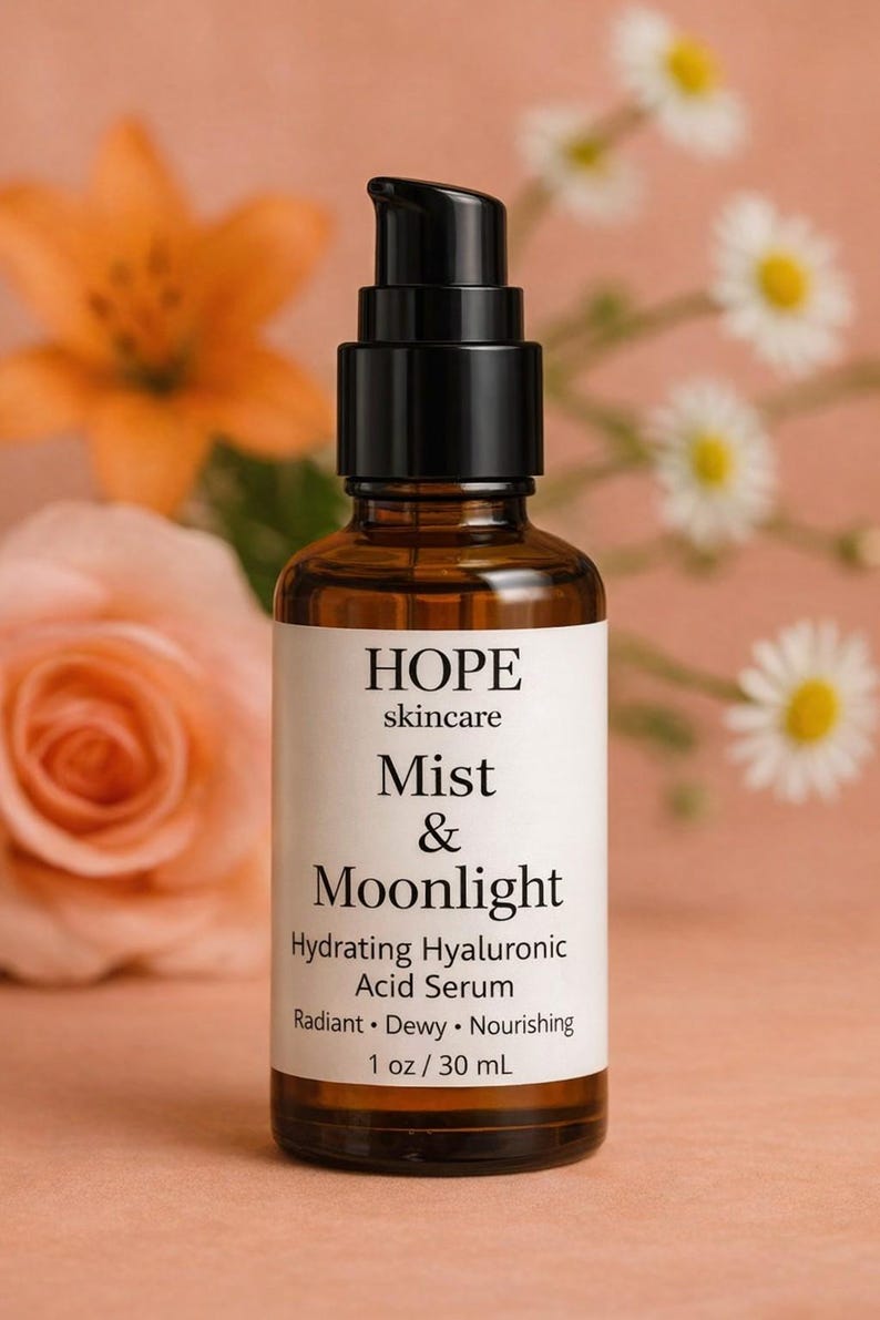Mist & Moonlight – Hydrating Hyaluronic Acid Serum | Dewy, Lightweight Facial Hydration (1 oz) image 1