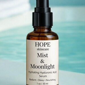 Mist & Moonlight – Hydrating Hyaluronic Acid Serum | Dewy, Lightweight Facial Hydration (1 oz) image 2