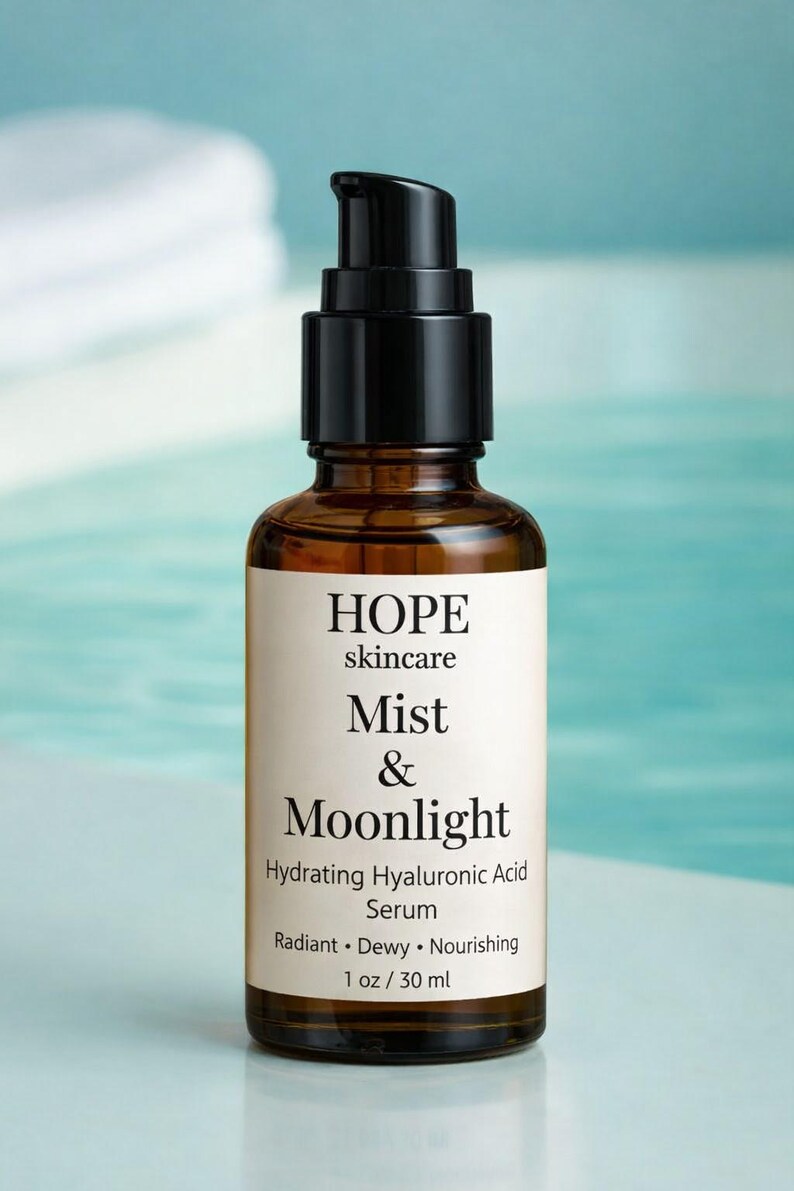 Mist & Moonlight – Hydrating Hyaluronic Acid Serum | Dewy, Lightweight Facial Hydration (1 oz) image 2
