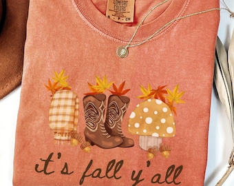 Fall Shirt, Its Fall Yall shirt, Cute Fall Shirt for Her, Country Fall Shirt, Western Fall Shirt, Cute Autumn Shirt, Womens Fall Shirt, Cozy