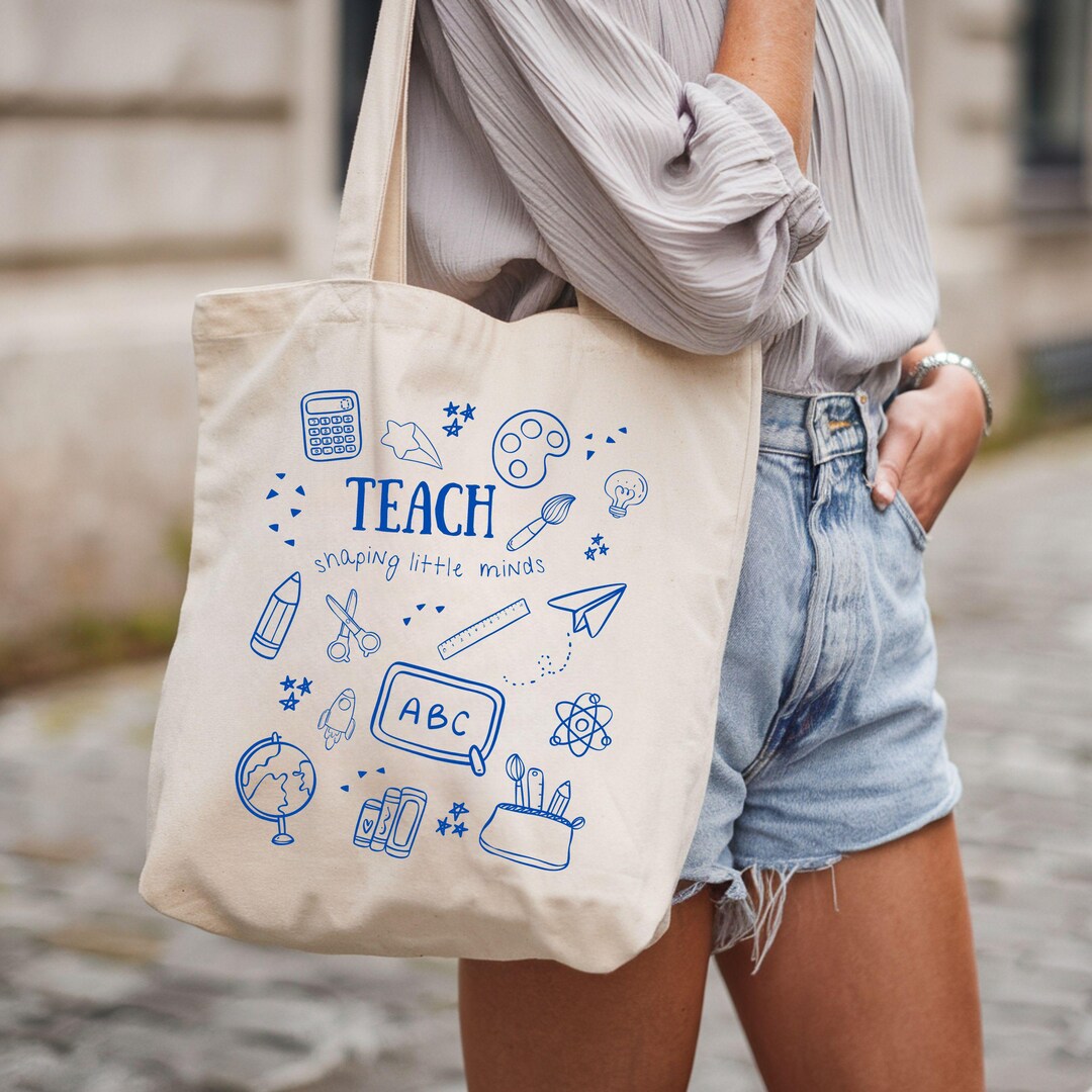 Back to School Bag, Teacher Tote, Teacher Gift, Gift for Teacher, Gift ...