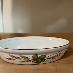 Royal Worcester Evesham gouden ovale baker
