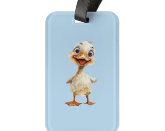 Duck Luggage Tag, Funny Animal Travel ID Tag