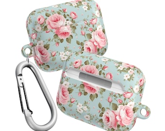 Floral AirPod Case: Rose Pattern Polycarbonate Tech Case