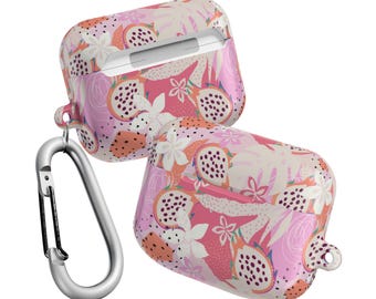 Tropical Fruit AirPod Case: Fun Polycarbonate Protective Cover